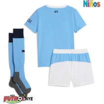 Camiseta Manchester City Primera Equipación para niños 2025-26 manga corta (+ pantalones cortos)
